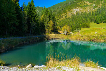 Kleiner Teich auf dem Muttersberg in Österreich - Vorarlberg