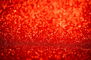 Red glitter lights sparkling  bokeh abstract background