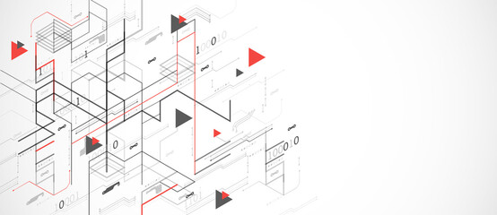 Network Concept. Isometric theme for your business. Vector illustration