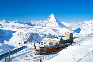 Matterhorn, Zermatt, Skiing, Winter Hiking, magical Landscape of Zermatt,  Glacier Paradies,...