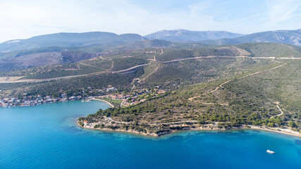 Aerial drone footage; Izmir Balikliova - Yuvakent sitesi