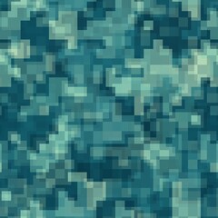 Digital camouflage seamless pattern military geometric camo background