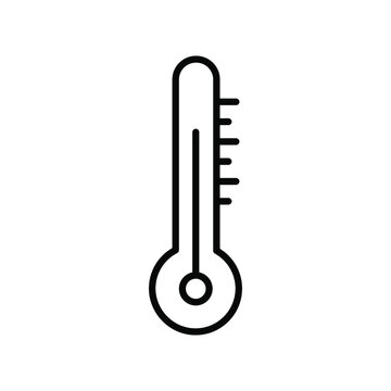 recommend clip art: Thermometer icon. Thermometer linear icon. Vector illustration. Black thermometer icon. Thermometer sign