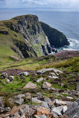 Rocks and bay. Ocean. Slieve League. Ireland westcoast.