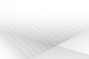 Abstract white and gray color, modern design background with geometric shape. Vector illustration.