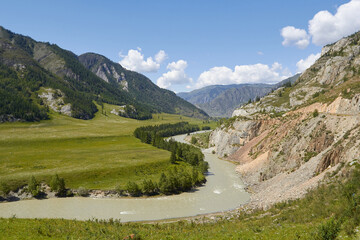 Fototapeta na wymiar landscape of the Altai mountains