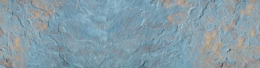 Abstract  Blue concrete wall as background with copy space.