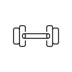 Barbell Dumbell Gym icons symbol vector elements for infographic web
