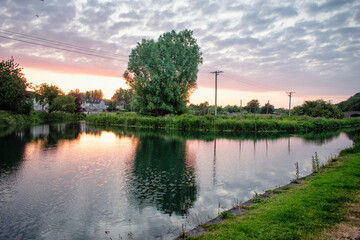 Beautiful Sunrise at Irish Canal