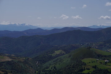 Naklejka premium landscape in the mountains