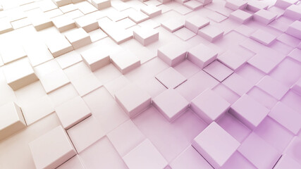 white square pattern background,science and technology concept,3d rendering