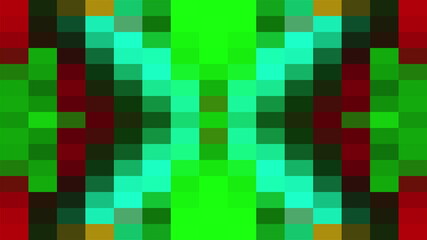 Colored mosaic background, computer generated. Surface of multi-colored blocks. 3d rendering of dynamic geometric style