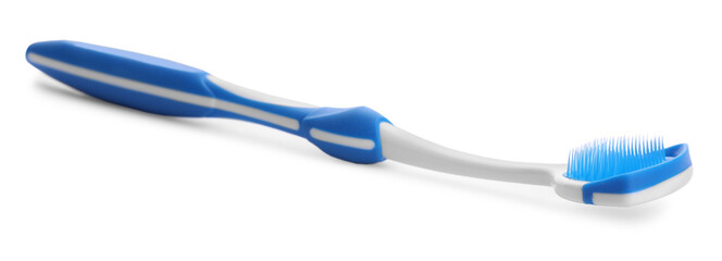 New tongue cleaner for oral care isolated on white