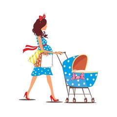 child with shopping cart
