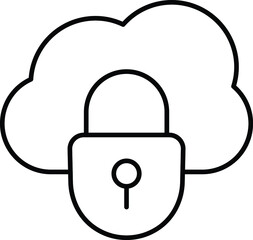 Cloud protection Isolated Vector icon which can easily modify or edit

