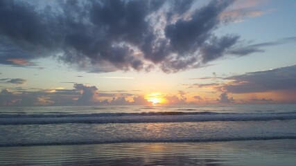 Sunrise over the ocean