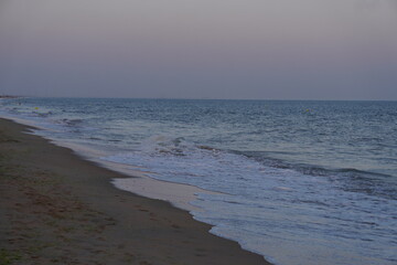 Landscape of a beach in the south of Spain