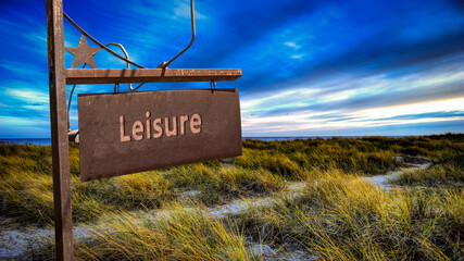 Street Sign to Leisure