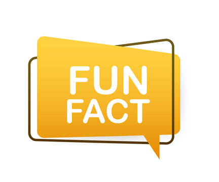 Megaphone label with fun fact. Megaphone banner