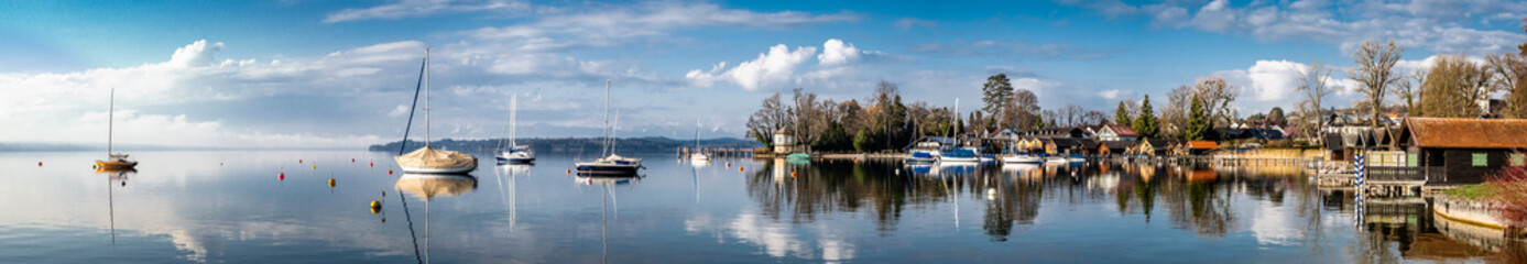 sailboats at the lake starnberg - Tutzing
