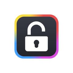 Open Lock - Sticker