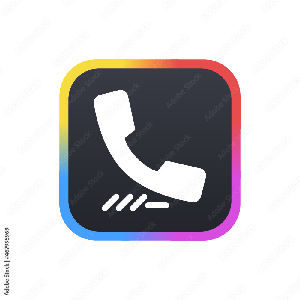 Wall mural phone call - sticker