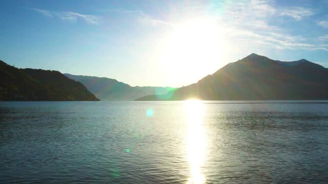 Lake Como at the Sunset, Italy
