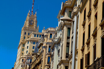 Fototapeta na wymiar Beautiful view of Madrid city , Spain