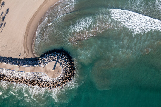 Fototapeta bonita vista de la playa de la playa de Puerto Banús, Marbella