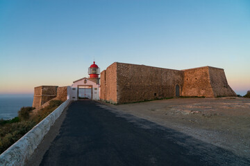 Lighthouse of Cabo Sao Vicente, Sagres, Portugal - Farol do Cabo Sao Vicente built in october 1851