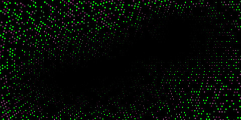 Fototapeta premium Bright texture with circles on a black background. Disco. Minimalism, vector. Background for posters, websites, business cards, postcards, interior design.