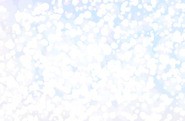 Christmas Background with Marvellous Sparkles and Glitter. New Year Banner Template with Awesome Bokeh Texture. White Festive Wallpaper.