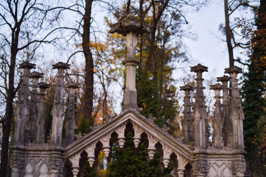 Old European cemetery. Lychakiv. Lviv. Ukraine