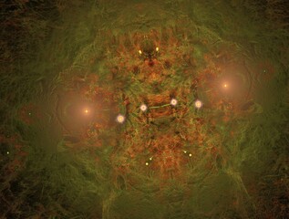 Imaginatory fractal abstract background Image