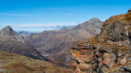 Swiss landscape from Piz Corvatsch