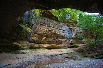 Canyon Wall In The LaSalle Canyon - Starved Rock State Park