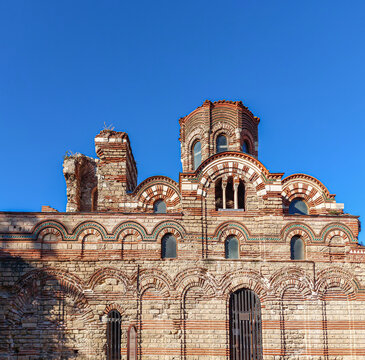 Ruins of Ancient Church in the town of Nessebar, Burgas