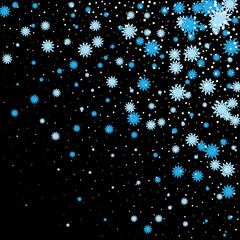 Fototapeta na wymiar Christmas vector color lights. Background of bright glow snow.