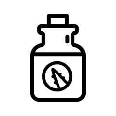 Aloe vera pixel perfect linear icon