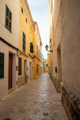 Streets of Ciutadella of Menorca