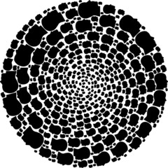 Man profile icon centrifugal spheric mosaic. Man profile icons are organized into spheric cycle mosaic structure. Abstraction spheric cluster collage combined from regular man profile items.