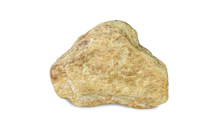 Obraz premium large granite boulder, isolated on white background. clipping path. 