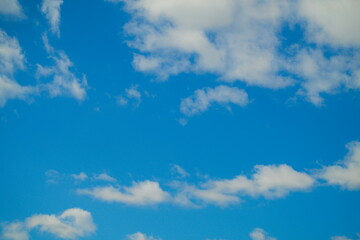 Naklejka na ściany i meble 青い空と白い雲