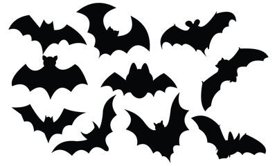 Halloween Bats SVG Bat Silhouettes SVG