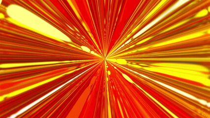Radial blurred rays, computer generated. 3d glowing background.