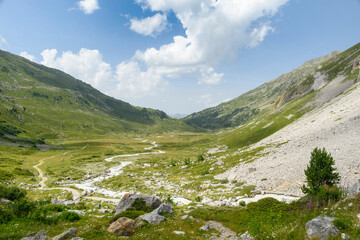 Montagne &agrave; M&eacute;ribel en France-