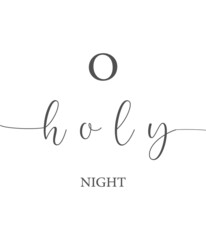 O Holy Night, Christmas day, Happy Birthday Jesus, the king was born, Merry Christmas, greeting card, spiritual biblical history, Christian banner, vector illustration