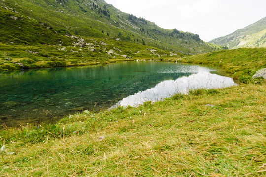 Le lac des fées, à Méribel à Savoie-France