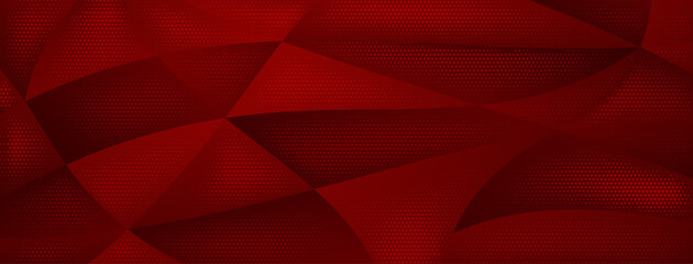 Fototapeta premium Abstract background made of halftone dots in red colors