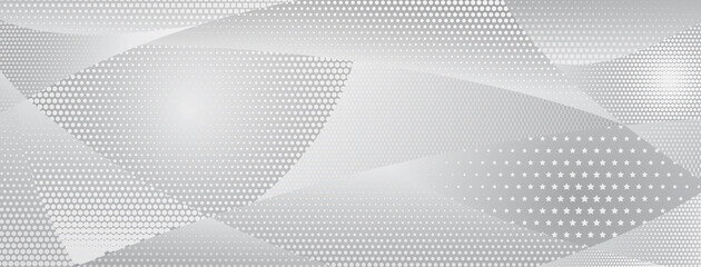 Abstract background made of halftone dots in white colors